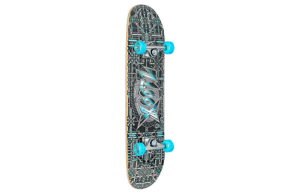 Xootz Industrial Skateboard (Black/White/Blue) (One Size)