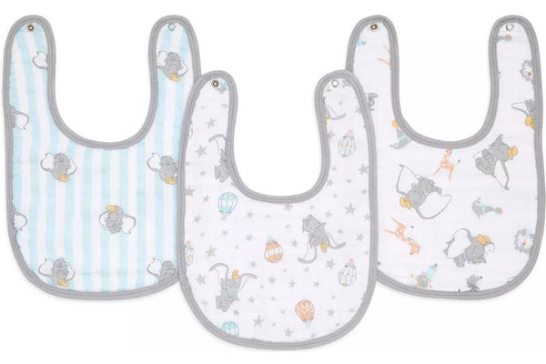 Aden + Anais: Disney Classic Snap Bib Set - Dumbo New Heights (3 Pack)