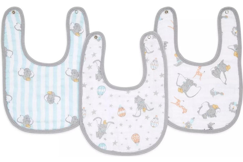 Aden + Anais: Disney Classic Snap Bib Set - Dumbo New Heights (3 Pack)