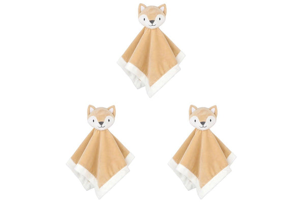 3x Little Haven Security Fox Soft Comfort Gentle Baby Wrap Blanket 32cm 0M+