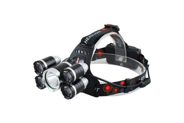 Waterproof Headlamp Powerful Led Headlight For Camping Black Single Product Head Torches