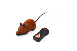 Fun Simulation Cat Toy Electric Mouse Funny Set Can Remotely Advance Forward And Turn Brown Cat Toys