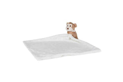 Mumbles Monkey Baby Blanket (Cream/Brown) (33cm x 33cm)