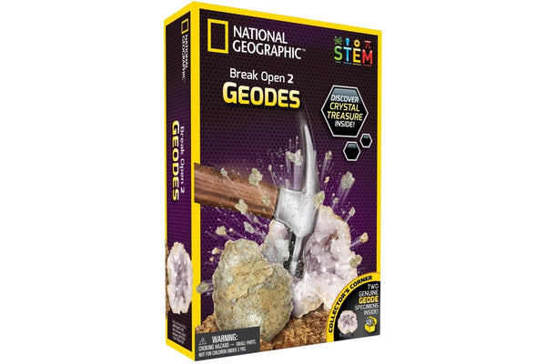 National Geographic: Break Open Real Geodes - 2-Pack