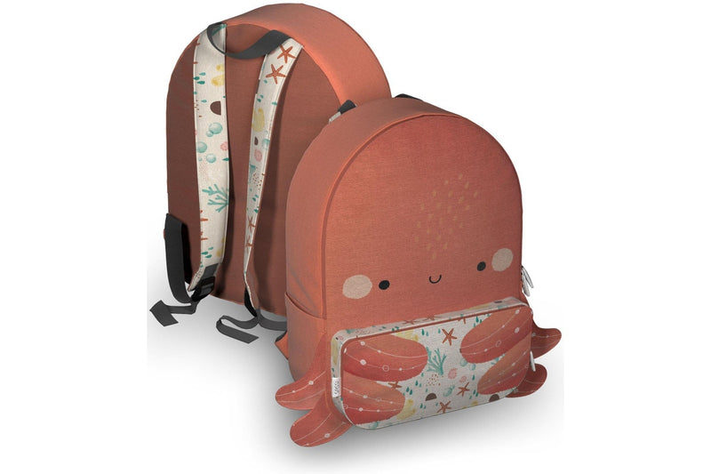 Sassi: A4 Junior Recycled Backpack - Slurpy the Octopus