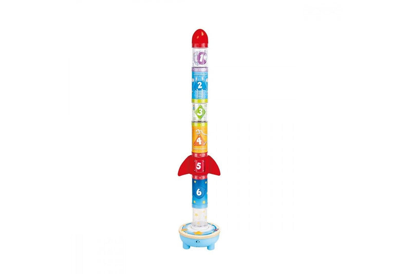 Hape Rocket Ball Air Stacker Learning Music Sounds Kids Toddler Play Toy 24m+