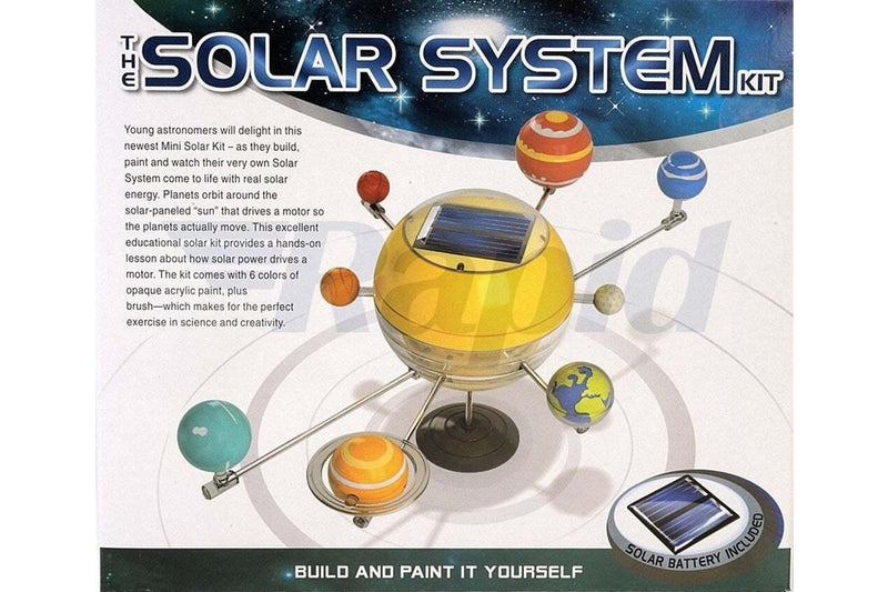 Johnco Solar System Kit Motorised Build Paint Assemble Kids Learning Toy 10y+