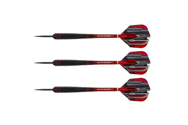 Harrows Ace Gripped Darts (Pack Of 3) (Black/Red) (26g)