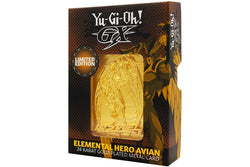 Yu-Gi-Oh! Elemental Hero Avian (24K Gold Plated) - Ingot