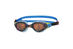 Zoggs Childrens/Kids Sea Demon Holographic Swimming Goggles (Blue/Black) (6-14 Years)