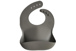 Mushie: Silicone Bib - Dove Grey