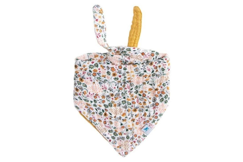 Little Unicorn: Reversible Muslin Bandana Bib - Pressed Petals