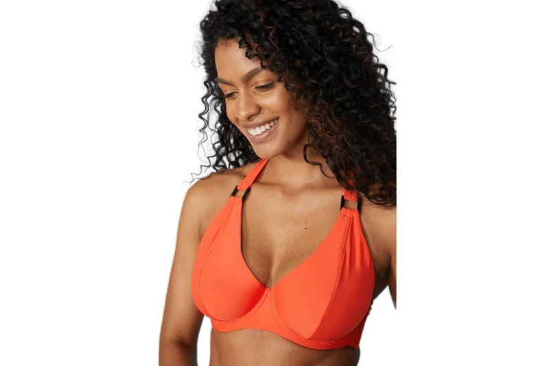 Gorgeous Womens/Ladies Non-Padded Bikini Top (Coral) (32G)