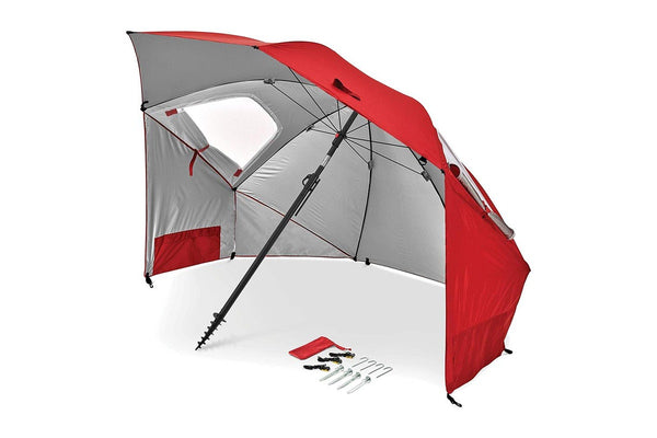 Sport-Brella 244cm Premiere Umbrella UPF 50+ Sun Weather Protection w Bag Red