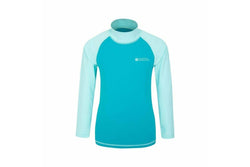 Mountain Warehouse Childrens/Kids Long-Sleeved Rash Top (Teal) (2-3 Years)