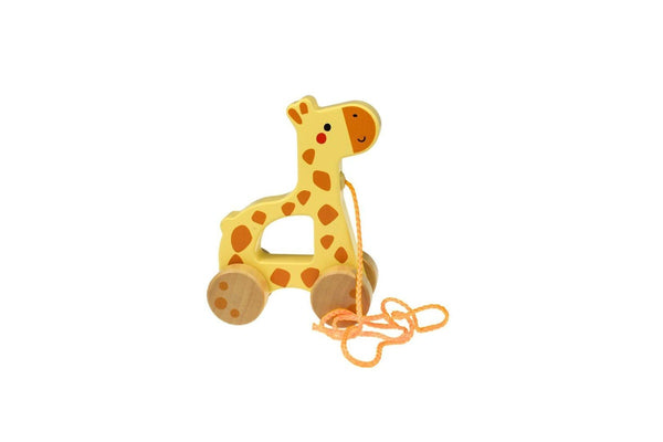 Tooky Toy My Forest Friends Wooden Pull Along Giraffe Kids Educational Play 18m+