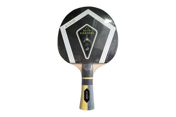 Lion Elite Control Table Tennis Bat (Cream/Black) (One Size)