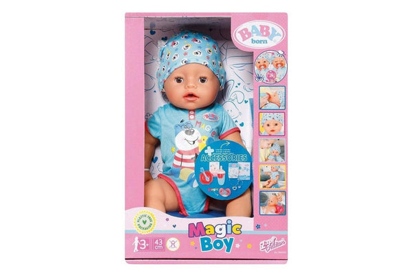 Baby Born Magic Boy Lifelike Soft Touch Kids Childrens Toy 43cm - Open Box 3+