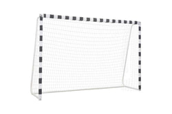 Soccer Goal 300x200x90 cm Metal Black and White vidaXL