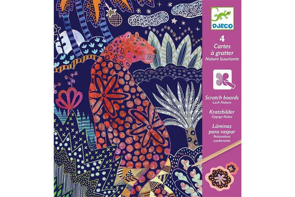 Djeco: Scratch Cards - Lush Nature