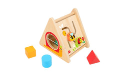 4pc Tooky Toy Toddler Kids Wooden Activity Triangle Block Learning Puzzle 12m+