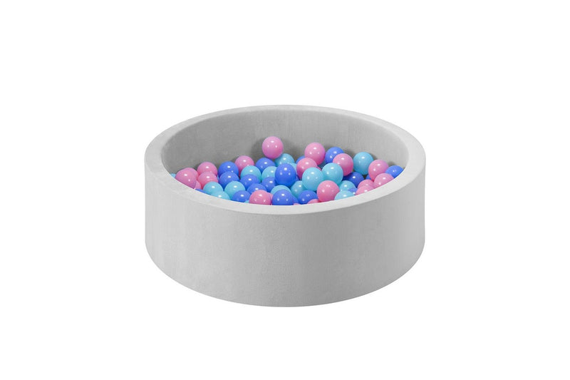 PlayPals Foam Ball Pit Soft with 200 Balls Grey