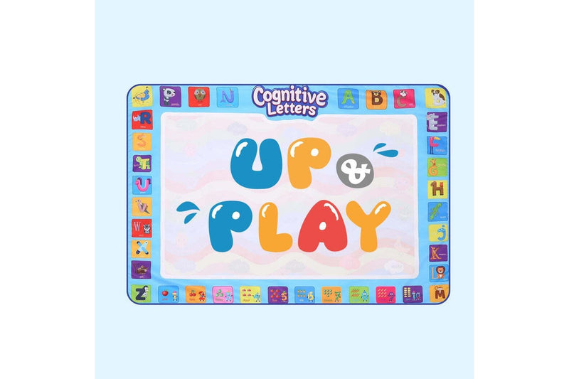 UPnPlay Kids 24 Piece Water Doodle Mat with Drawing Board Magic Pen & Bonus Accessories - Alphabet