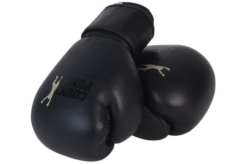 Counterpunch Night Rider Limited Edition Black Leather Gloves - 12oz