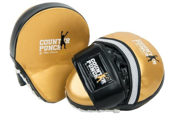 Counterpunch Curved Focus Pads - Gold with Black - Synthetic Leather