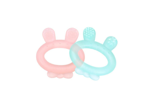 Haakaa: Rabbit Ear Teether - Blue