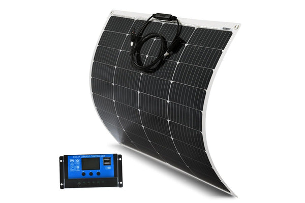 Acemor 12V 200W Flexible Solar Panel + 10A Controller Regulator - Toughland