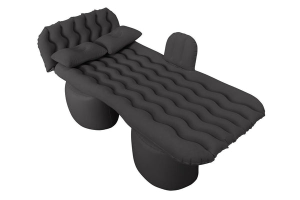 Portable Travel Inflatable Car Back Seat Air Mattress - Black