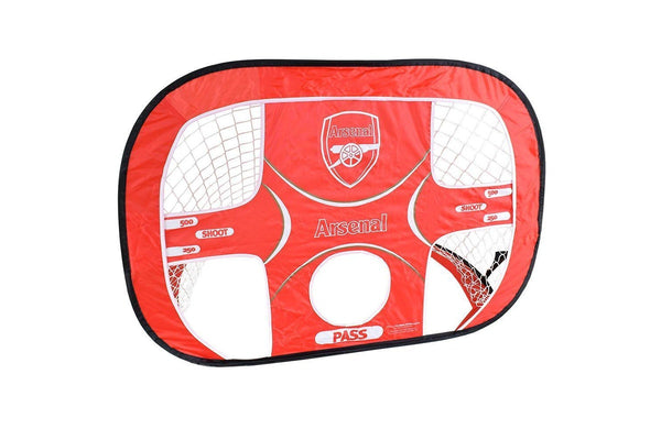 Arsenal FC Target Pop Up Football Goal (Red) (One Size)