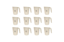 12x 2pc Wildtrak Wheat Straw Cup Assorted Outdoor Tableware Camping Hiking