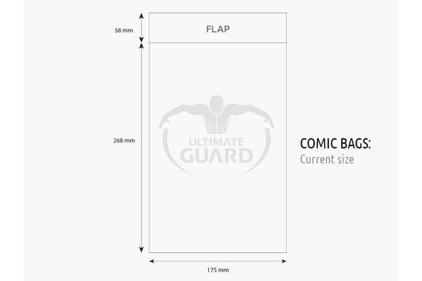 Ultimate Guard Comic Bags Current Size (100)