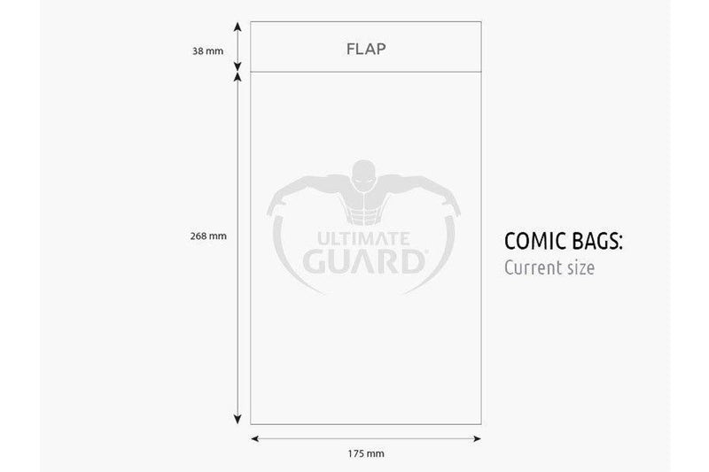 Ultimate Guard Comic Bags Current Size (100)