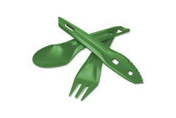 Wildo Ocy Chow Outdoor Cutlery Spoon Knife Fork Camping Utensils Sugarcane Green