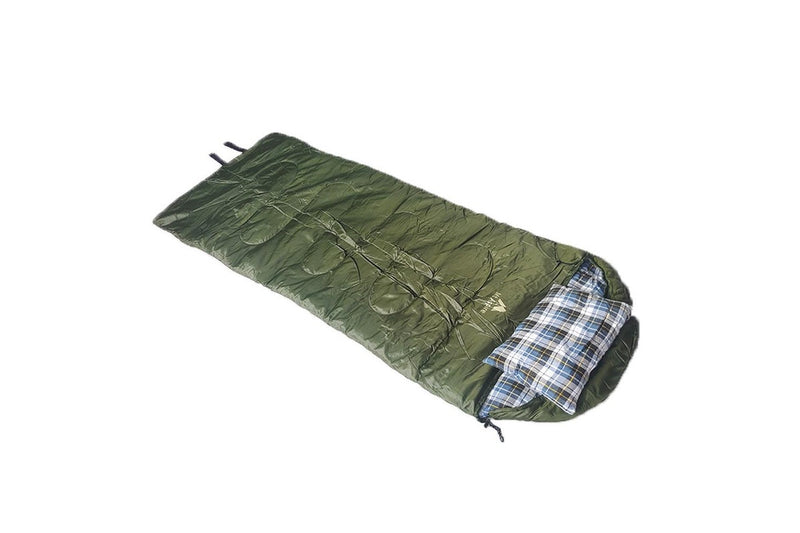 Mt Aspire Sleeping Bag Single Camping Hiking Winter Thermal -10C Army Green