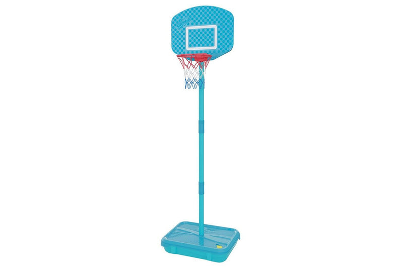 Swingball First Adjustable Basketball Hoop w Light Blue Base Kids 3y+