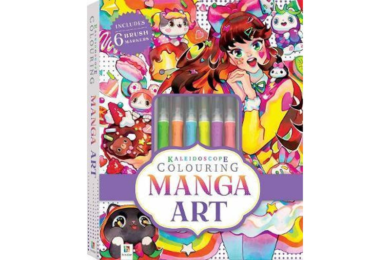 Hinkler: Kaleidoscope Colouring Kit - Manga