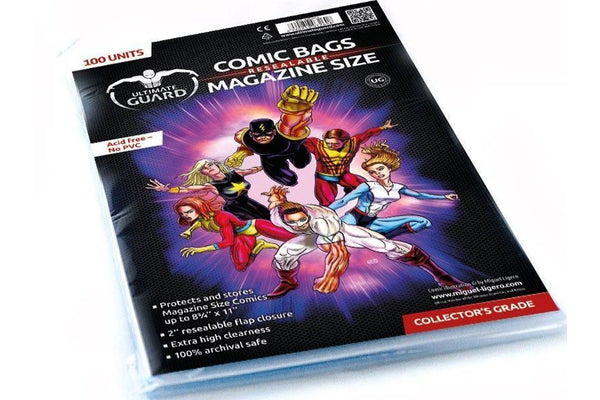 Ultimate Guard Comic Bags Resealable Magazine Size (100)