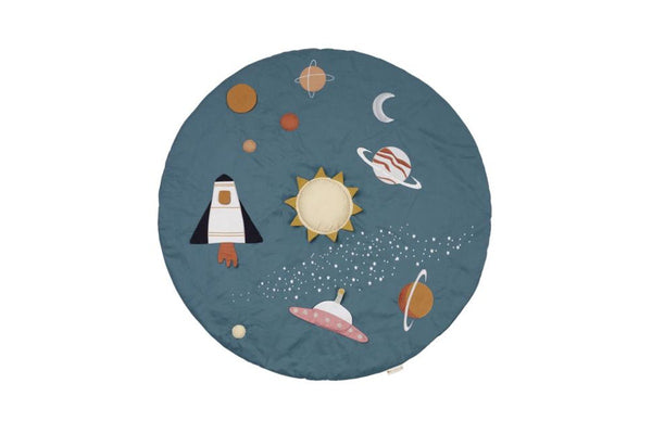 Fabelab Round Planetary 100cm Organic Cotton Activity Blanket Baby Play Mat 0m+