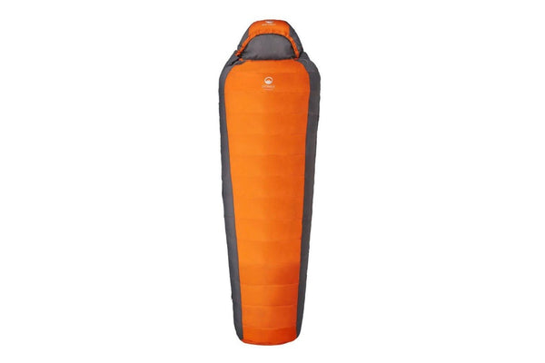 Domex Superlite X-Tall -3C Right Side Zipper Sleeping Bag Orange Charcoal