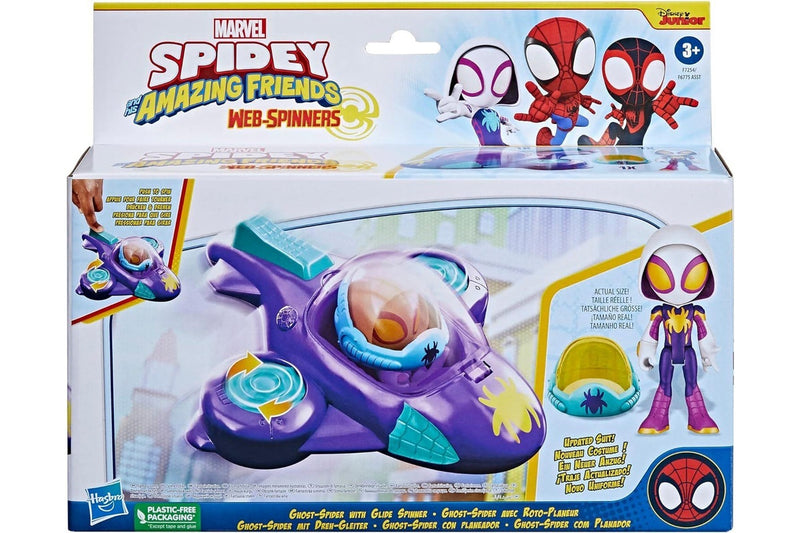 Marvel's Spidey: Ghost Spider with Glide Spinner - Playset