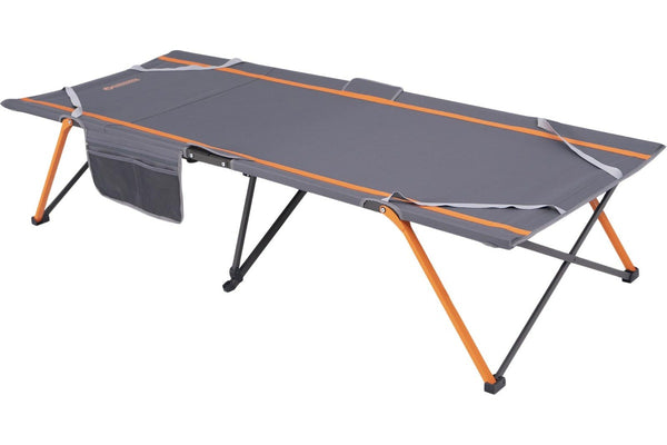 Wildtrak Easy Up 200x80cm Stretcher Outdoor Camping Single Bed w Carry Bag Grey