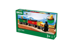 3pc Brio Safari Train Kids Childrens Pretend Play Interactive Toy Playset 3y+