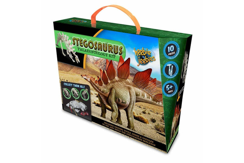 Heebie Jeebies Stegosaurus Fossil Paleontology Kit Kids Science Toy Set 5+