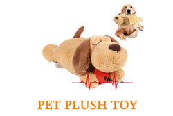 Costcom Puppy Cat Toy Heartbeat Soft Plush Sleeping Buddy Pet Dog Anxiety Behavioral Aid