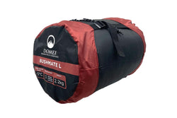 Domex Sleeping Bag Bushmate Large -5c Synthetic Fill Right Hand Zip Burgundy Red