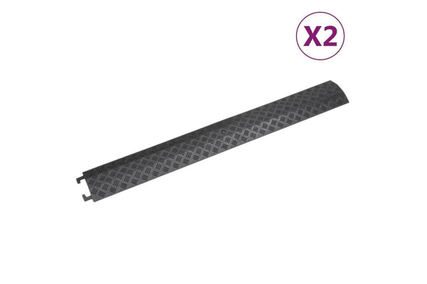 Cable Protector Ramps 2 pcs 98.5 cm Black vidaXL